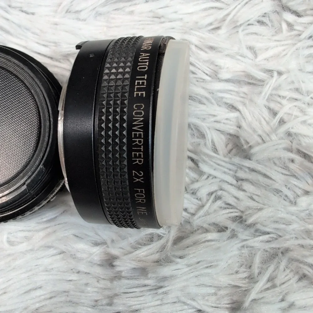 Vintage Nikon EM 35mm Film Camera Multi ‎ Lenses TriStar Filters Case Not Tested
